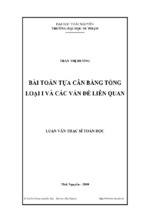 Bài toán tựa cân bằng tổng loại i và các vấn đề liên quan   copy