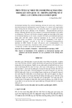 PHÂN TÍCH CÁC NHÂN TỐ ẢNH HƯỞNG SỰ HÀI LÒNG TRONG KẾT HÔN QUỐC TẾ - TRƯỜNG HỢP PHỤ NỮ Ở ĐBSCL LẤY CHỒNG ĐÀI LOAN/HÀN QUỐC 