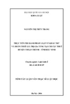 Thực tiễn thi hành pháp luật về khấu trừ và hoàn thuế giá trị gia tăng tại chi cục thuế huyện thuận thành   tỉnh bắc ninh