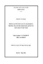 Pháp luật về cho vay của ngân hàng thương mại có thể chấp bằng quyền sử dụng đất ở việt nam