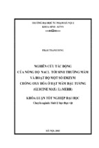 Nghiên cứu tác động của nồng độ nacl tới sinh trưởng mầm và hoạt độ một số emzym chống oxy hóa ở hạt mầm đậu tương (glycine max (l). merr) (1)