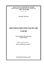 Chợ trong đời sống người việt nam bộ