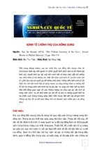 KINH TẾ CHÍNH TRỊ CỦA ĐỒNG EURO