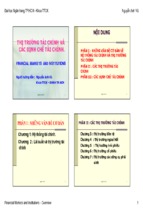 THỊ TRƯỜNG TÀI CHÍNH VÀ CÁC ĐỊNH CHẾ TÀI CHÍNH.