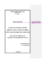 ôn tập củng cố phần cảm ứng điện từ   vật lý 11 (nâng cao) nhằm nâng cao kết quả học tập của học sinh