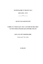 Nghiên cứu tính đa dạng thực vật ở một số thảm thực vật thứ sinh tại trạm đa dạng sinh học mê linh