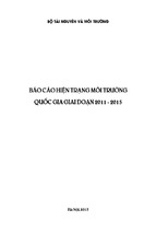BÁO CÁO HIỆN TRẠNG MÔI TRƯỜNG QUỐC GIA GIAI ĐOẠN 2011 - 2015