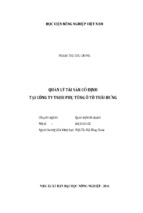 Quản lý tài sản cố định tại công ty tnhh phụ tùng ô tô thái hưng