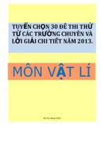 30 đề thi tự luận môn vật lý có lời giải chi tiết