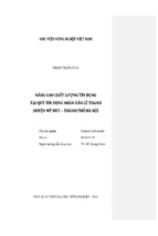 Nâng cao chất lượng tín dụng tại quỹ tín dụng nhân dân lê thanh huyện mỹ đức – thành phố hà nội