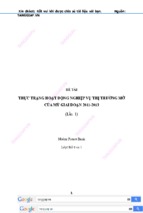 [tiểu luận] thực trạng hoạt động thị trường mở tại mỹ giai đoạn 2011 2013