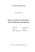 Quản lý dự án đầu tư tại tổng công ty xây dựng công trình hàng không acc
