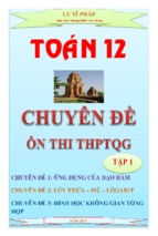 Chuyên đề ôn thi thpt quốc gia môn toán   lư sĩ pháp (tập 1)