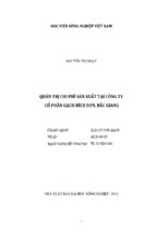 Quản trị chi phí sản xuất tại công ty cổ phần gạch bích sơn, bắc giang