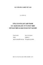 Nâng cao năng lực cạnh tranh của ngân hàng đầu tư và phát triển việt nam trên địa bàn thành phố tam điệp