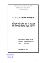 Skkn mỹ thuật thcs hay để học tốt các bài vẽ tranh tại trường trung học cơ sở