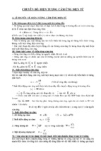 Chuyên đề môn vật lý hiện tượng cảm ứng điện từ