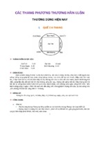 Các thang phương thương hàn luận thường dùng hiện nay