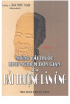 Những bài thuôc kinh nghiệm đơn giản của hải thượng lãn ông