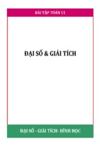 Bài tập trắc nghiệm ĐẠI SỐ - GIẢI TÍCH lớp 11