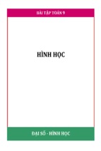 Bài tập trắc nghiệm HÌNH HỌC lớp 9