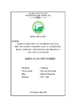 đánh giá ảnh hưởng của thu hồi đất xây dựng khu công nghiệp tam dương ii khu vực xã kim long   huyện tam dương   tỉnh vĩnh phúc đến đời sống và việc làm của người dân