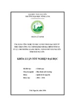 ứng dụng công nghệ tin học và máy toàn đạc điện tử thực hiện công tác chỉnh lí tờ bản đồ địa chính số18 tỉ lệ 1500 phường quang trung   thành phố thái nguyên   tỉnh thái nguyên