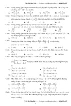 81 bài tập trắc nghiệm phương pháp tọa độ trong không gian