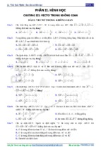 100 câu hỏi trắc nghiệm hình học 11 chương 3 (có đáp án)