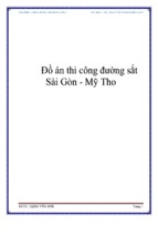 Đồ án Thi công đường sắt Sài Gòn - Mỹ Tho