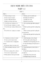 Giải part 1,2,3,4,5,6,7 ets 2016 