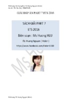 Giải đáp án part 7 ets 2016 