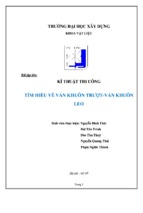 Tiểu luận tìm hiểu về ván khuôn trượt ván khuôn leo 