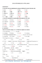 Bài tập ôn thi học kỳ ii  tiếng anh 10 (with key)