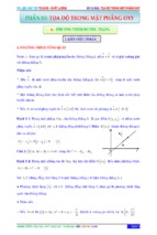 Chuyên đề phương pháp tọa độ trong mặt phẳng   trần văn tài