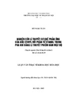 Skkn nghiên cứu lí thuyết cơ chế phản ứng của gốc etinyl với phân tử etanol trong pha khí bằng lý thuyết phiếm hàm mật độ 