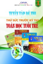 tuyển tập đề thi thử sức trước kì thi toán học tuổi trẻ