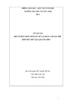 Skkn một số biện pháp tích cực để vận dụng vào dạy học sinh viết tốt tập làm văn lớp 5