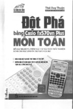 [NEW + VIP TOÁN ] Đột phá bằng casio fx570vn plus môn toán - thái duy thuận (hướng dẫn giải trắc nghiệm toán bằng máy tính casio)