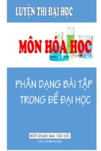 Phân dạng bài tập môn hoá trong đề thi