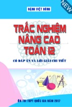 Trắc nghiệm nâng cao toán 12 có đáp án và giải chi tiết