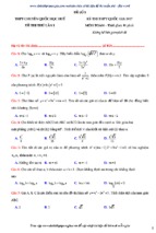 16 đề THI THỬ thpt quốc gia môn toán năm 2017 của các TRƯỜNG CHUYÊN có đáp án CHI TIẾT 