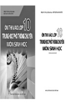 ôn thi vào 10 trung học phổ thông chuyên môn sinh học