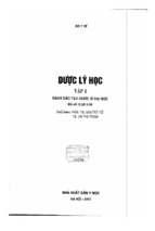 Dược lý học tập 1