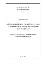 Chiến lược phát triển thị trường của công ty tnhh thương mại và dịch vụ tổng hợp quốc tế việt nam