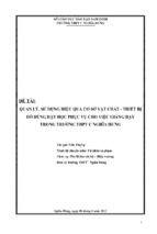 Skkn quản lý, sử dụng hiệu quả cơ sở vật chất   thiết bị đồ dùng dạy học phục vụ cho việc giảng dạy trong trường thpt c nghĩa hưng trong giai đoạn