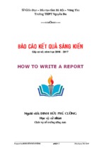 Skkn tiếng anh how to write a report