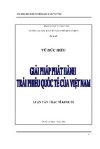 Giải pháp phát hành trái phiếu quốc tế của việt nam