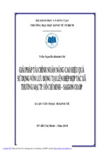Giải pháp tài chính nhằm nâng cao hiệu quả sử dụng vốn lưu động tại liên hiệp hợp tác xã thương mại tp.hồ chí minh   sài gòn co.op 70281