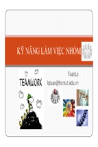 KỸ NĂNG LÀM VIỆC NHÓM